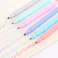 ปากกาเน้นข้อความสองหัว ปากกาเน้นข้อความ โรงเรียน อุปกรณ์สำนักงานเครื่องเขียน ปากกาเรืองแสงสี