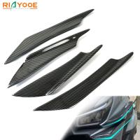 Spoiler Universal Motorcycle Winglet Front Wing Air Deflect Kit 4PCS Carbon Fiber For Yamaha R3 Suzuki Kawasaki Honda H2 Scooter