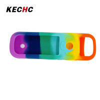 KECHc เคสป้องกันซิลิโคนใช้ได้กับ Roku Tv Series รีโมทคอนโทรลอัจฉริยะแบบสากลฝาครอบป้องกันการกระแทก