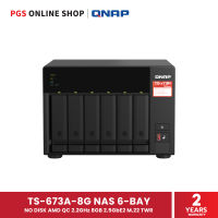 QNAP TS-673A-8G NAS 6-BAY NO DISK AMD QC 2.2GHz 8GB 2.5GbE2 M.22 TWR (อุปกรณ์จัดเก็บข้อมูลบนเครือข่าย)