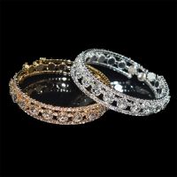 Luxury Women Silver Plated Crystal Rhinestone Bracelets amp; Bangles for women Adjustable Wedding Pulseras Jewelry Gifts wholesale