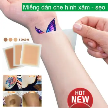 So sánh kem che hình xăm và miếng dán che hình xăm