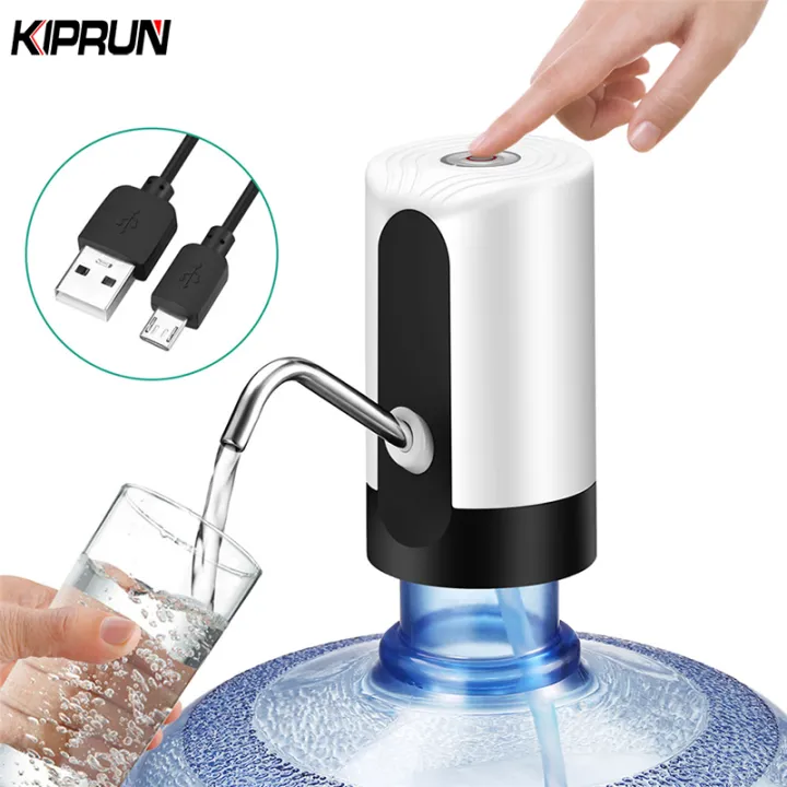 KIPRUN Auto Electric Water Dispenser USB Rechargeable Drinking Water Bottle  Pump for Home Kitchen Office Outdoor Picnic 