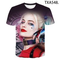 2023 NEWBoy Girl เด็ก Tshirt Harrie Quinn Tee Joker ฤดูร้อนแฟชั่นแขนสั้น3D พิมพ์เสื้อยืด Casual Streetwear เด็กเสื้อ