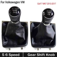 5/6ความเร็วเกียร์ธรรมดา Shift Shifter Knob Lever Stick Gaiter Boot สำหรับ Volkswagen VW Golf 7 MK7 2013 2014 2015 2016