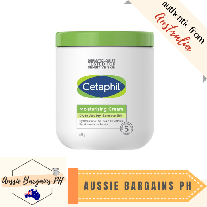 Cetaphil Moisturizing Cream 100g, 250g, 550g for dry, sensitive skin Lazada PH
