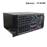 เครื่องขยายเสียงกลางแจ้ง เพาเวอร์มิกเซอร์ (แอมป์หน้ามิกซ์) power amplifier 800W (RMS) มีบลูทูธ USB SD Card FM รุ่นAV-3356