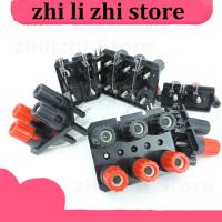 zhilizhi Store 2/4/6 Pin Positions Banana Plug 4mm power Socket Connector External Audio Jack Speaker Amplifier Terminal Screw Post Block Bend