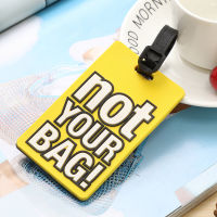 Silicon Luggage Bag Suitcase Travel Accessories Cartoon Cute Style Your Letter Creative