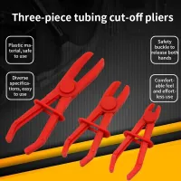 ●☏✌ 3Pcs/Set Nylon Hose Clamp Tool Brake Fuel Water Line Clamp Plier Car Tubing Clamp Automobile Tubing Sealing Pliers Repair Tools