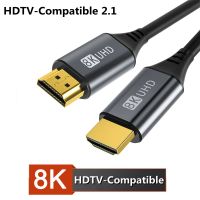 Kabel Kompatibel HDTV 8K untuk Xiaomi Mi Box 8K/60Hz 4K/120HZ 48Gbps Kabel Digital untuk Proyektor Monitor TV Laptop PS5 PS4