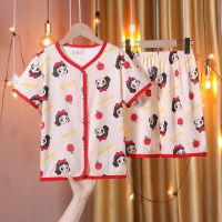 Disney Princess Mickey Mouse New Children 39;s Cardigan Pajamas Sets Summer Cartoon Short-sleevedgirls Cartoon Pajama Girls Pyjamas