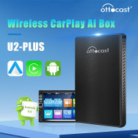 OTTOCAST U2-PLUS คาร์เพลย์ AI Box พร้อมแอนดรอยด์9เครื่องเล่นในรถยนต์แอนดรอยด์ไร้สายรองรับซิมการ์ด4G เอาต์พุต HDMI หน่วยความจำ4 + 64G