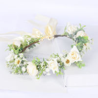 Artificial Flower Hairband for Women Haworthia Minima Flower with Green Leaf for Valentines Day Christmas Gift