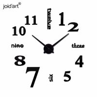 ZZOOI Hot new Quartz clocks fashion watches 3d real big wall clock rushed mirror sticker diy modern style design decor clock