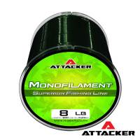 ATTACKER สายเอ็น ตกปลา 500เมตร สี Darkgreen SUPER MONOFILAMENT FISHING LINES เอ็นตกปลา คุณภาพดี