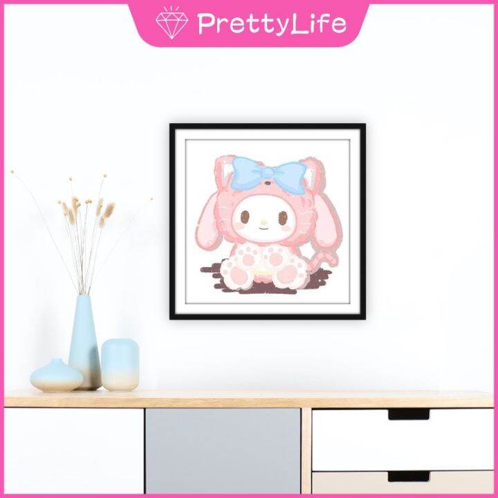 พร้อมส่ง-sanrio-diamond-painting-set-1-diamond-painting-crystal-cross-stitch-diamond-painting-diy-art-5d-home-decoration-size-30x30-cm