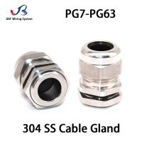 【cw】 1Pcs Cable 304 Glands IP68 PG7 M12 Metal Joint PG13.5 M20x1.5 Fixing