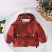 [COD] Childrens jacket spring boys red coat and autumn baby childrens sports male Korean version tide foreign style