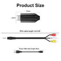 AV เป็นตัวแปลงเอวี HDMI แปลงตัวแปลงเอวีเป็น HDMI แปลง HDMI 1080P 720P สำหรับกล่องรับสัญญาณคอมพิวเตอร์เป็นสายเคเบิลทีวีสายเคเบิลตัวผู้ RCA สามสีความยาว1เมตร/3.2Ft