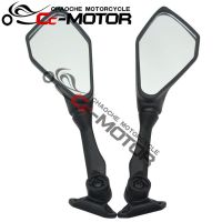 black motorcycle side mirror scooter reflective mirrors moto rearview mirror universal accessories for kawasaki ZX-6R 636 13-16