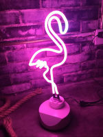 Neon Light Neon Sign Decoration LED Night Light Cloud Rainbow Flamingo Shape Colorful Desk Lamp for Indoor Wedding Illumination