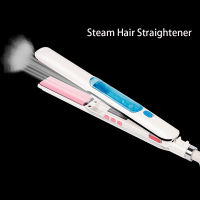 RUCHA Professional Steam Hair Straightener เซรามิค Vapor Hair Flat Iron Seam Hair Irons Curler Steamer เครื่องมือจัดแต่งทรงผม