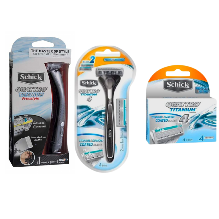 SCHICK Quattro Titanium 4 Razor and Refill Lazada PH