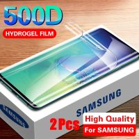 [Electronic film] 2 4Pcs Screen Protector ฟิล์ม Hydrogel สำหรับ Samsung Galaxy S22 S21 S20 S10 S9 S8 Plus หมายเหตุ20 10 9 Ultra A72 A12 A32 A51 A52 A71