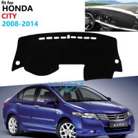 ฝาปิดแผงควบคุมแผ่นป้องกันสำหรับ Honda City 2008 ~ 2014อุปกรณ์เสริมรถยนต์ Dash Board Sunshade พรม Gm2 Gm3 2009 2010 2013