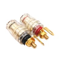 8pcs/set Speaker Terminal Binding Post 4mm Banana Plug Socket Low Frequency Amplifier Connector for Loudspeakers