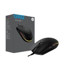 Logitech G102 Second Generation Wired Mouse E-Sports Games Business Office Luminous Suitable for Notebook Basic Mice