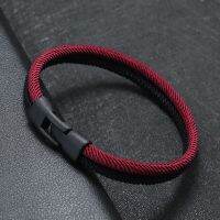 New Fashion Bicolor Rope Men Ukraine Braclet In Bangle Pulseira Masculino Biker Accessoriess