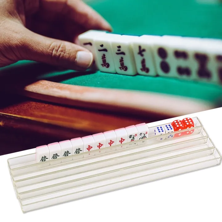 4pcs Portable U-shape Broad Ruler Mini Mahjong Holder Travel Mahjong ...