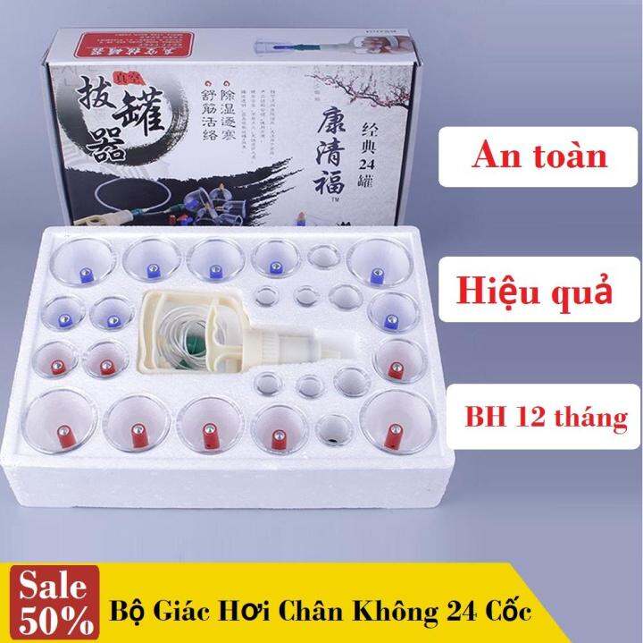 Siêu Khuyến Mãi] Bộ Dụng Cụ Giác Hơi Hàn Quốc, Bộ Giác Hơi Không Dùng Lửa (  24 Phụ Kiện ) Cao Cấp, Giúp Giải Độc Tố Trong Cơ Thể Lưu Thông