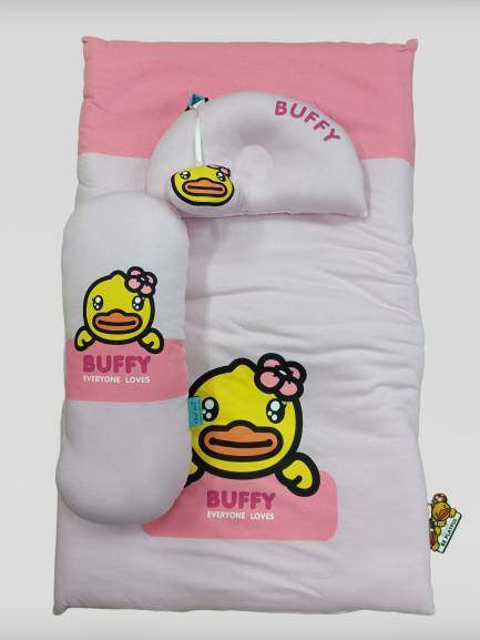 b-duck-เซ็ตที่นอนปิคนิคเด็กพร้อมหมอน-หมอนข้าง-21-x-35-bdsc001-ผลิตจากผ้า-cotton