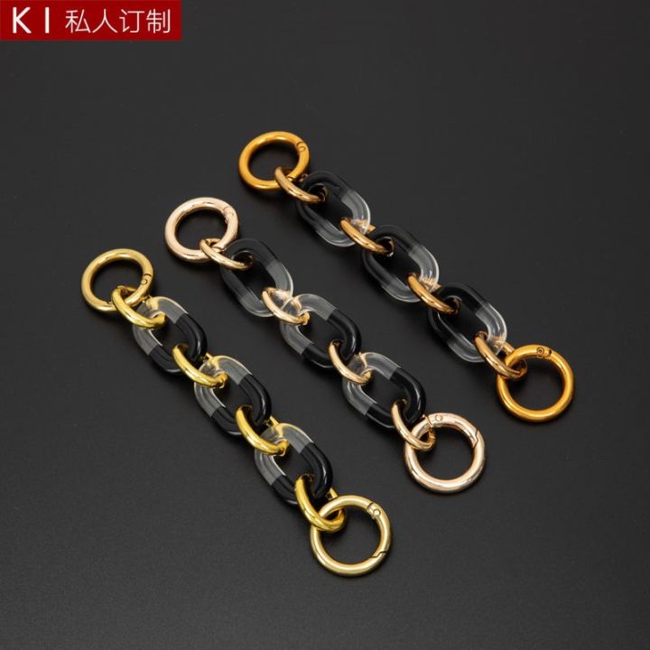 suitable-for-lv-bag-shoulder-strap-extender-chain-decoration-acrylic-retro-gold-chain-versatile-bag-strap-single-sell-metal-chain-accessories