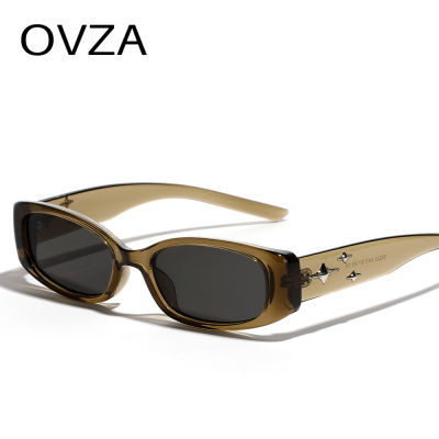 แว่นกันแดดทรงแคบสไตล์พังก์ของ OVZA แบรนด์ดีไซเนอร์แว่นทรงสี่เหลี่ยมสำหรับบุรุษ S7026