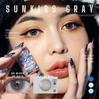 คอนแทคเลนส์รายเดือน Sunkiss Gray สีเทา - Luxzy Lens // มีค่าสายตาจ้า (แถมตลับทุกคู่จ้า)