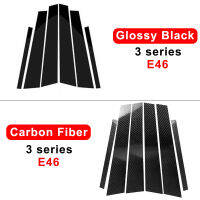 Carbon Fiber Car Door Pillar Post Trim Sticker For BMW E46 E90 F30 G20 318i 325i 320i 328i Window B-pillars Styling Accessories