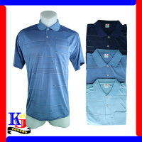 POLO เสื้อโปโล(ท่านชาย)ผ้าพริ้วใส่สบายลายเรียบหรูมีให้เลือก 3 สี