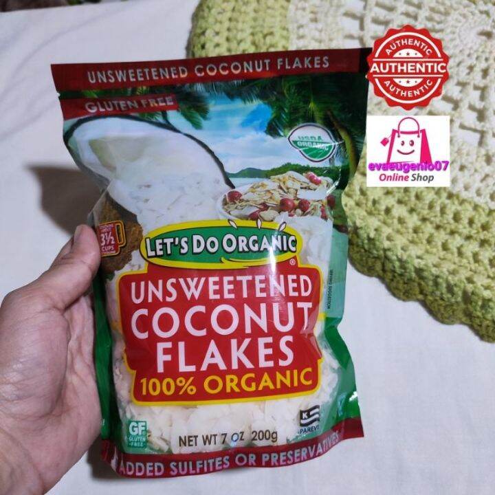 Let's Do Organic Unsweetened Coconut Flakes 200g Lazada PH