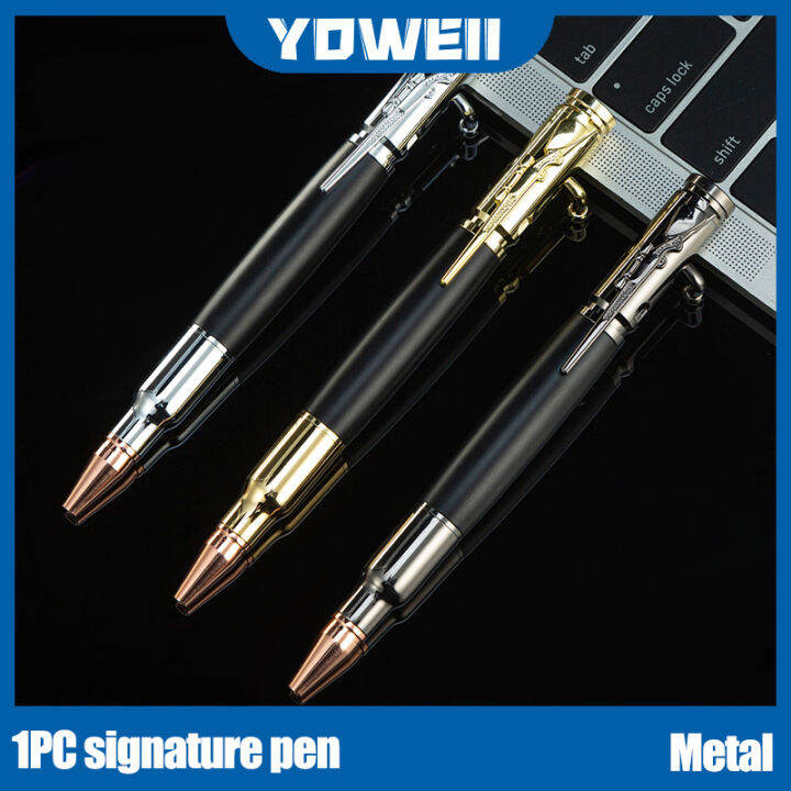 YOWEII 1PC Metal ball pen Creative ball point pen multifunctional