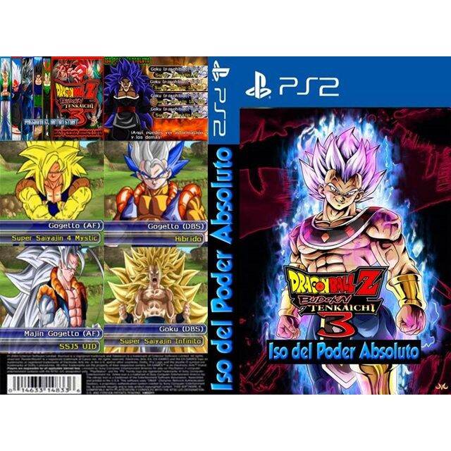 DRAGON BALL Z TEMKAICHI 3 O PODER ABSOLUTO V3 PS2 - ATUALIZADO