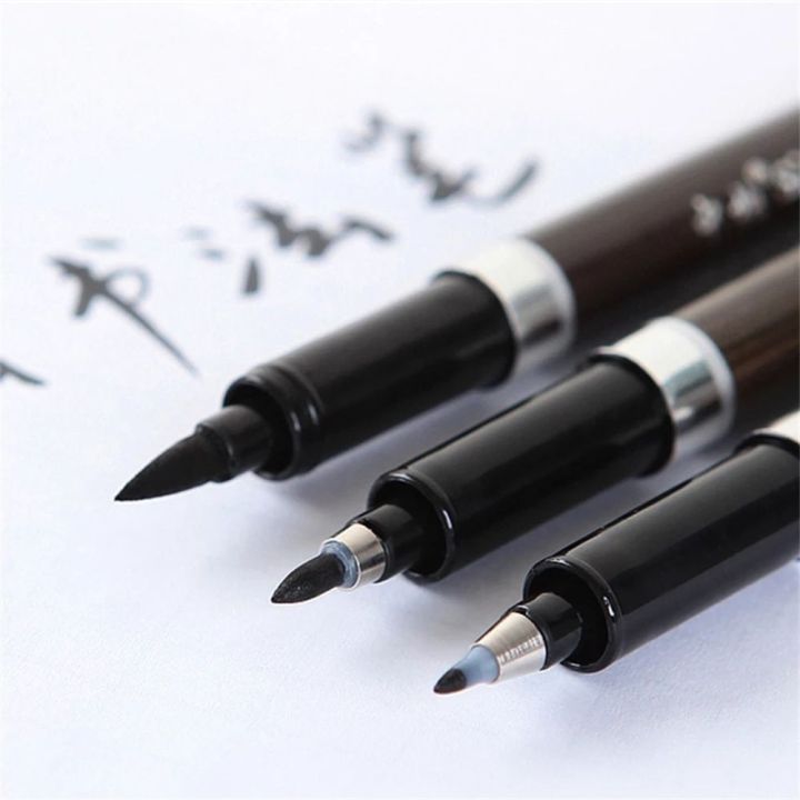 gvdfhj-ปากกานักเรียน-เครื่องเขียน-ภาพวาดศิลปะ-คำภาษาจีน-สำหรับลายเซ็น-ปากกามาร์กเกอร์-ปากกาแปรงปลายปากกา-ปากกาเขียนอักษรจีน-ปากกาประดิษฐ์ตัวอักษร