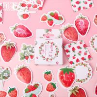 hotx【DT】 45pcs/pack Yummy Strawberry Stickers Scrapbooking Stick Label Diary Stationery Album Kids Gifts