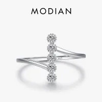 MODIAN แท้925เงินสเตอร์ลิงแฟชั่นที่ละเอียดอ่อนแหวนนิ้วมือหมั้นแต่งงานเครื่องประดับ Anel อุปกรณ์เสริม