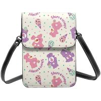 Care Bear Womens Crossbody Bag Cell Phone Wallet Small Shoulder Purse Leather Card Handbag