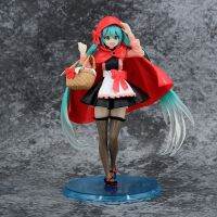 Hitonic Future Miku หมวกแดงเล็กๆน้อยๆกระเช้า Hitonic ท่ายืน Hitonic สาวสวยทำมือแบบเครื่องประดับเชสซิส