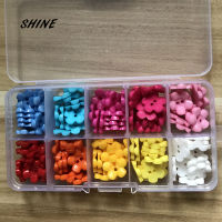 Wholesale 10 color mixed with the box 15mm candy colors Resin children Sewing Button for child cloth DIY accessories O0001 Haberdashery